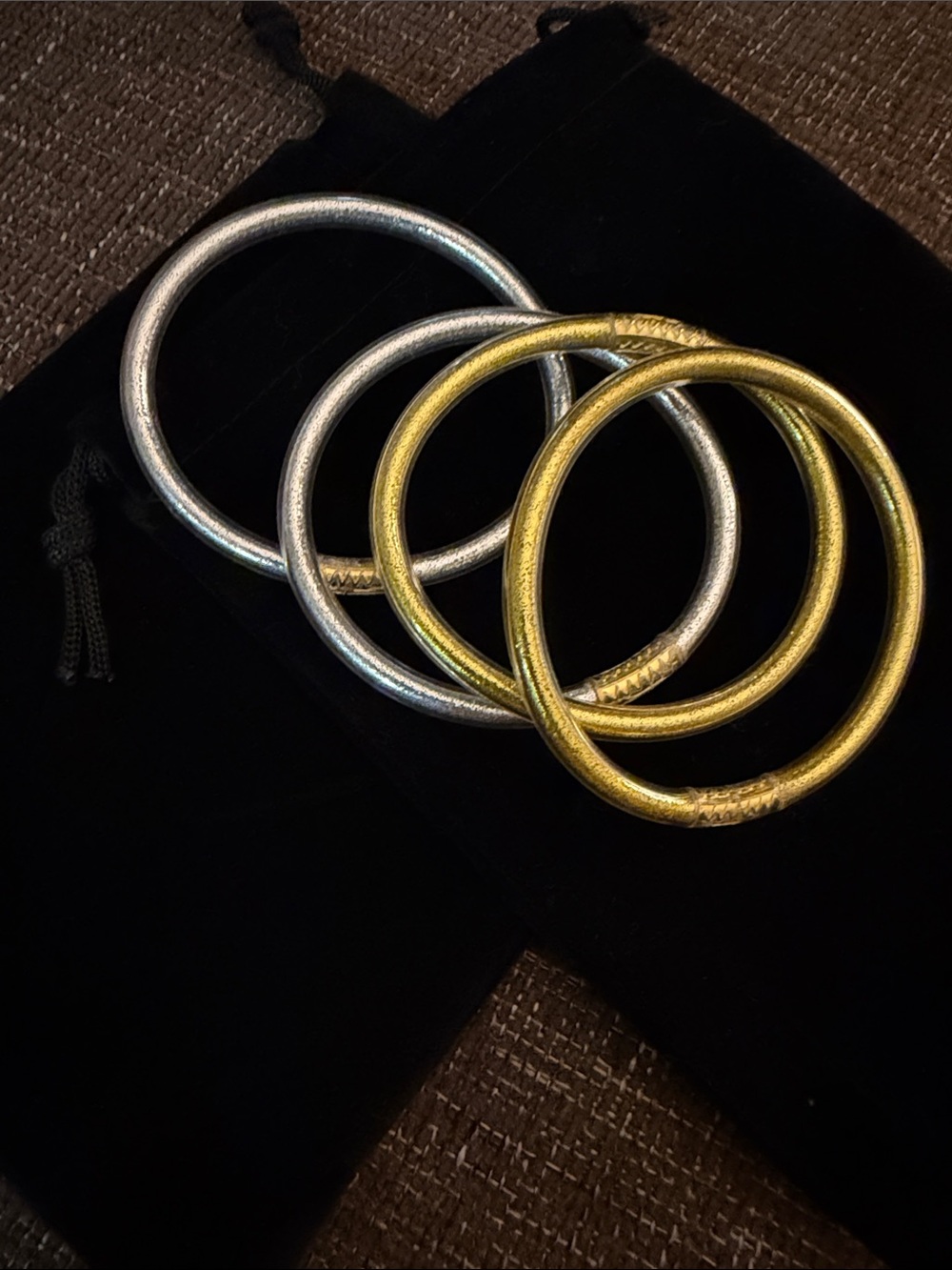 Gold and Silver All Weather Bangles